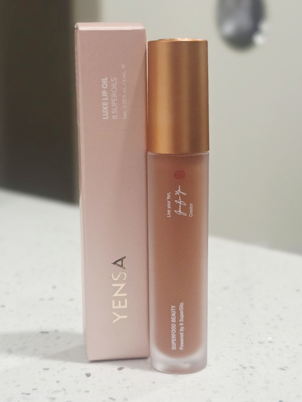 Yensa Luxe Lip Oil in FEARLESS NAKED - Hydrating Shine